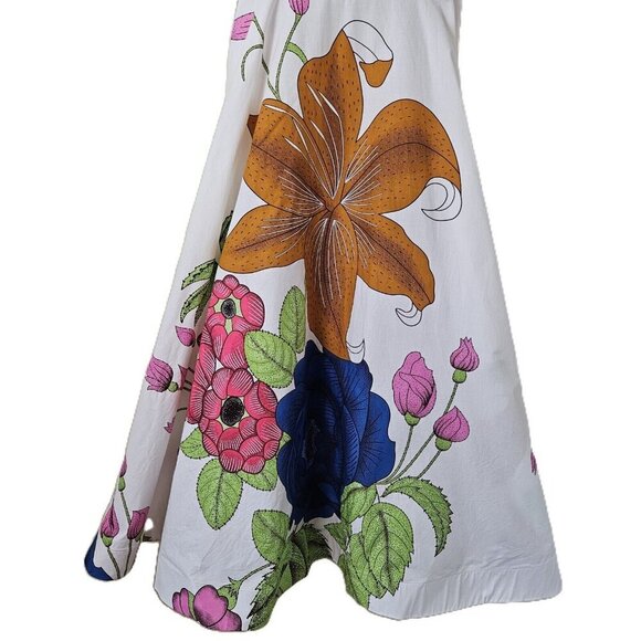 Rahyma Dress S Floral Ethnic Luxury African Print Fashion SS Full Skirt Boho - Picture 16 of 16